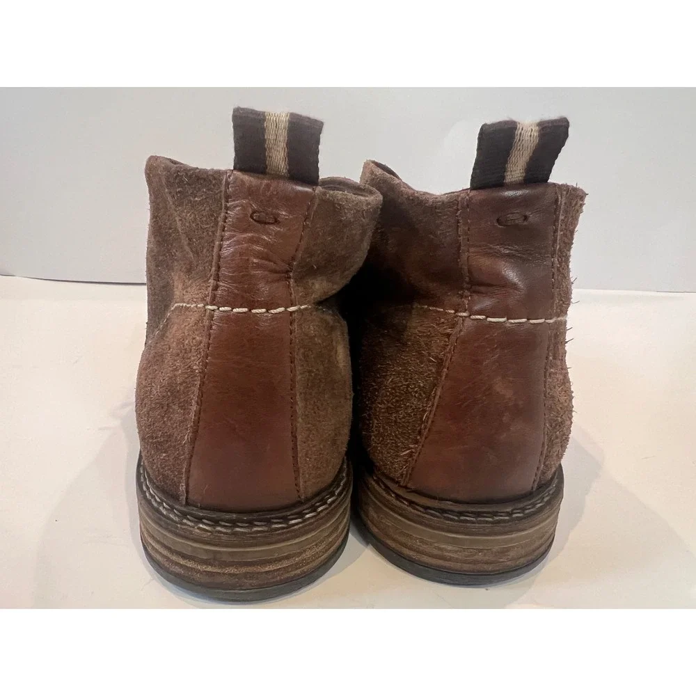 Aldo Mens Brown Suede Chukka Boots Lace Up Ankle Desert Boots Size 9 Portugal